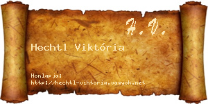 Hechtl Viktória névjegykártya